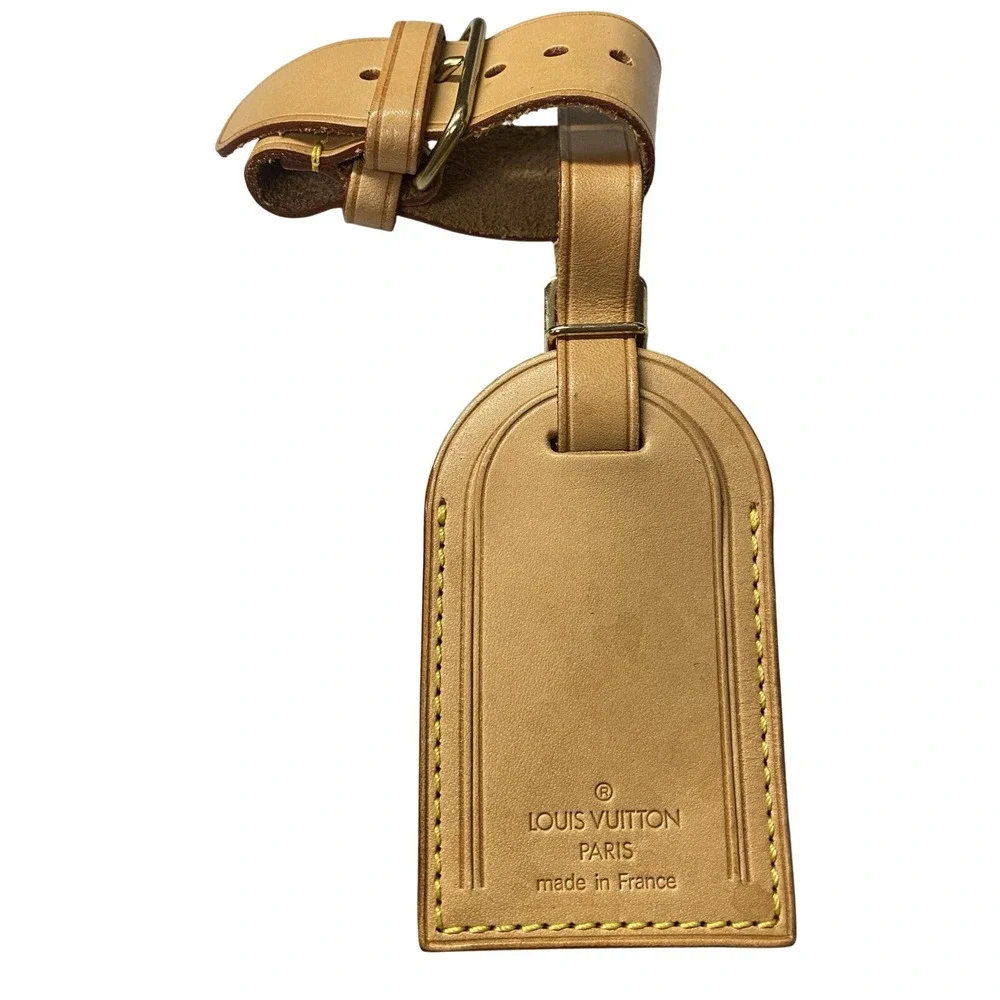 Authentic Louis Vuitton Luggage Tag Excellent Condition SEE THE‎ PHOTOS